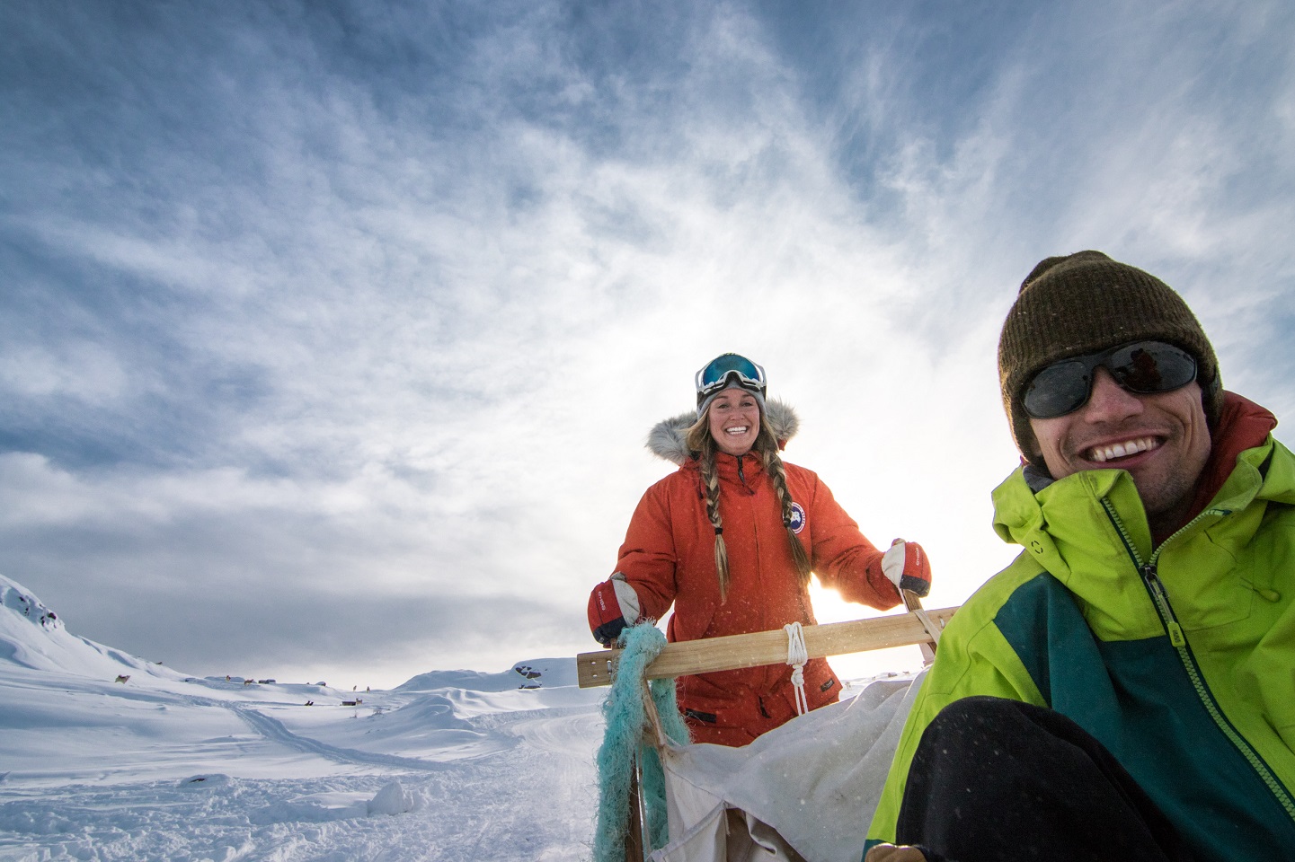 Dog sledding in Sisimiut